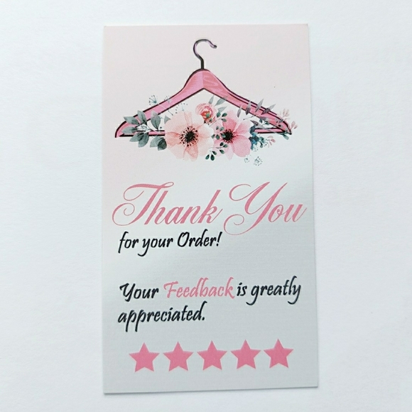 ♥️ 5x25 / 50 Thank You Cards - Picture 3 of 6